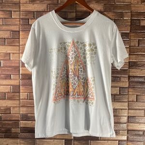Pre Owned Womens XL White Def Leppard Graphic T Shirt